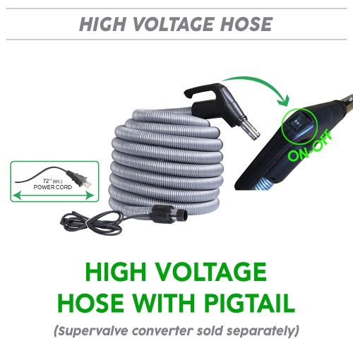 Central Vacuum High-Voltage Hose