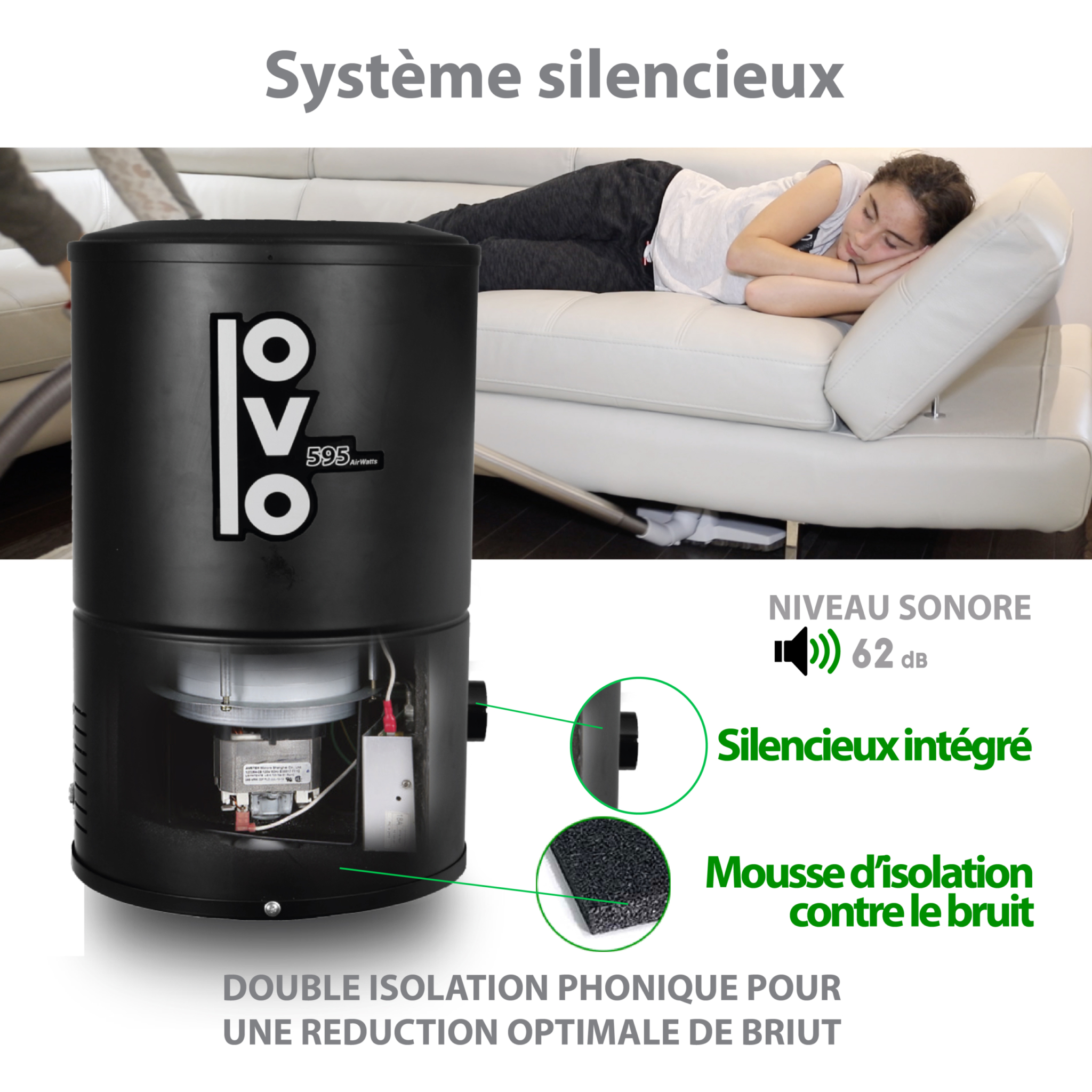 Ensemble d'aspirateur pour garage et entretien automobile – Aspirateur portable, 595AW, 18L / 4,75 Gal. + 6 HP de pointe, 30L / 8 Gal. Aspirateur Humide/Sec + Kit d'accessoires standard Idéal pour tous types de nettoyage, y compris les surfaces dures, les tapis et les applications humides / secs – Image 6